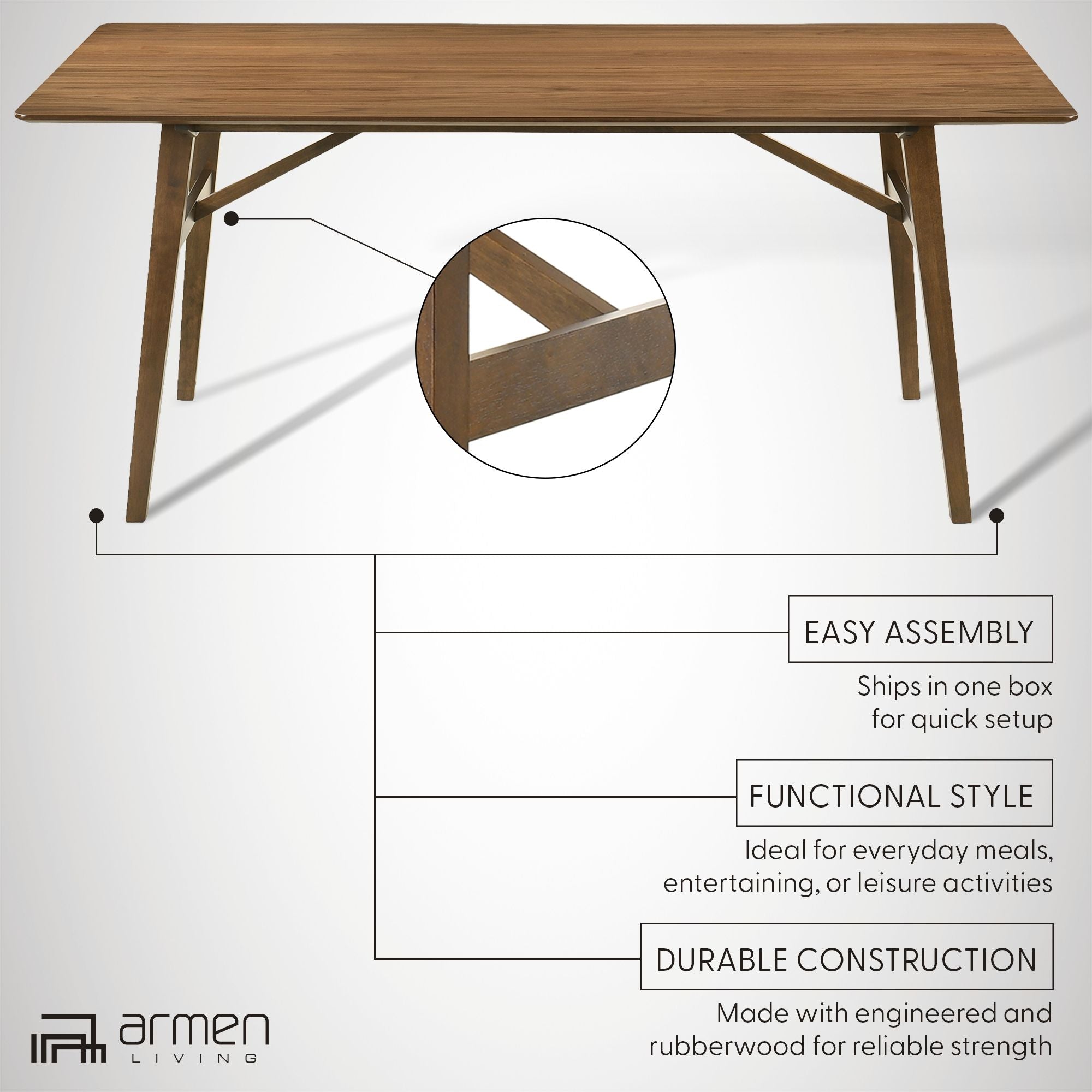 Channell - Wood Dining Table
