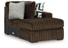 Midnight-Madness - RAF Corner Chaise - Chocolate