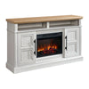 Villa - Console With 23" Fireplace Insert - White & Natural