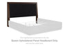 Dilenno - Queen Upholstered Panel Headboard - Dark Brown
