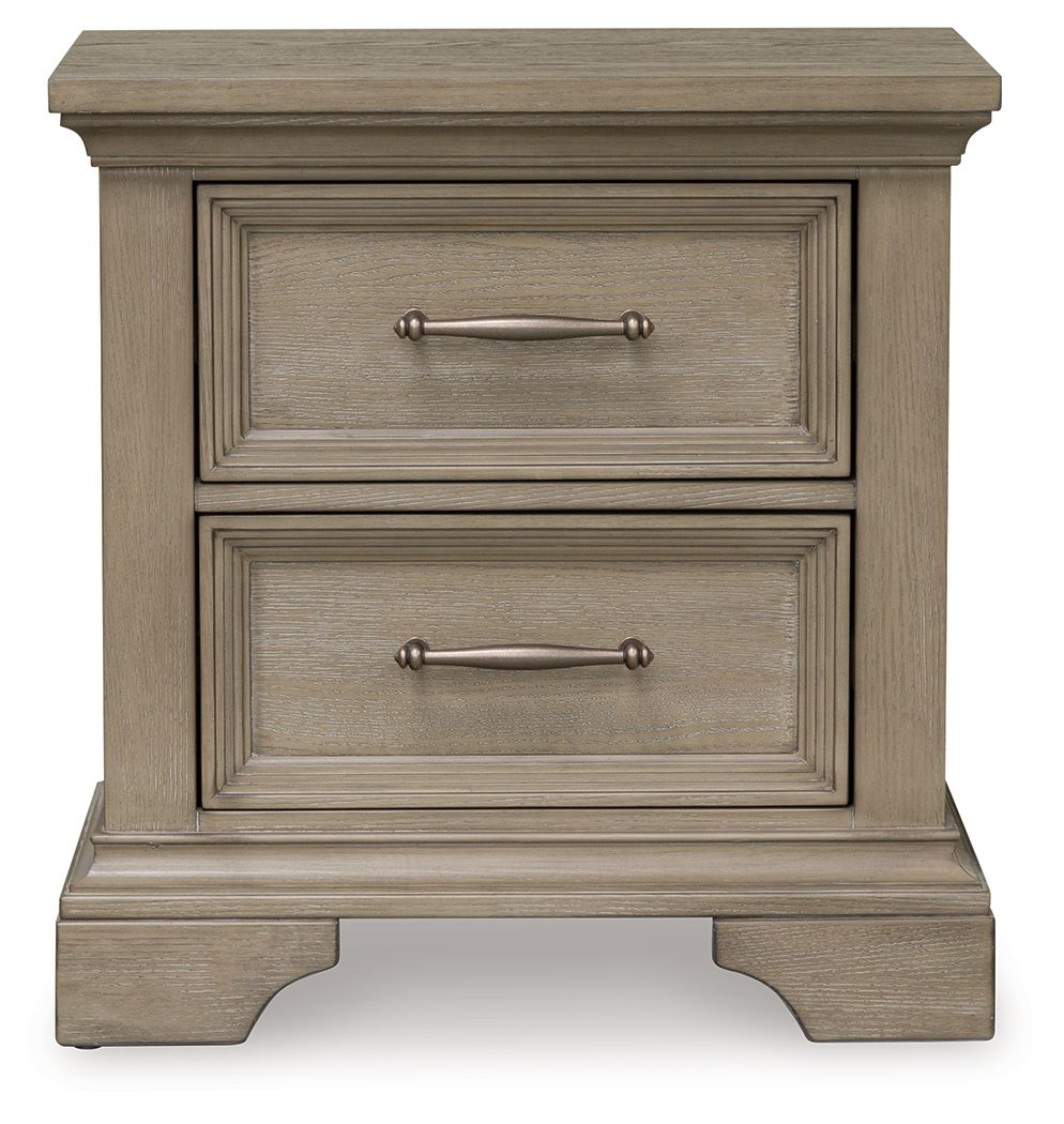 Vallardia - Two Drawer Night Stand - Light Grayish Brown