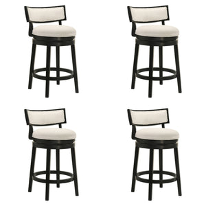 Noely - Modern Farmhouse Swivel Wood Counter Height Kitchen Bar Stool