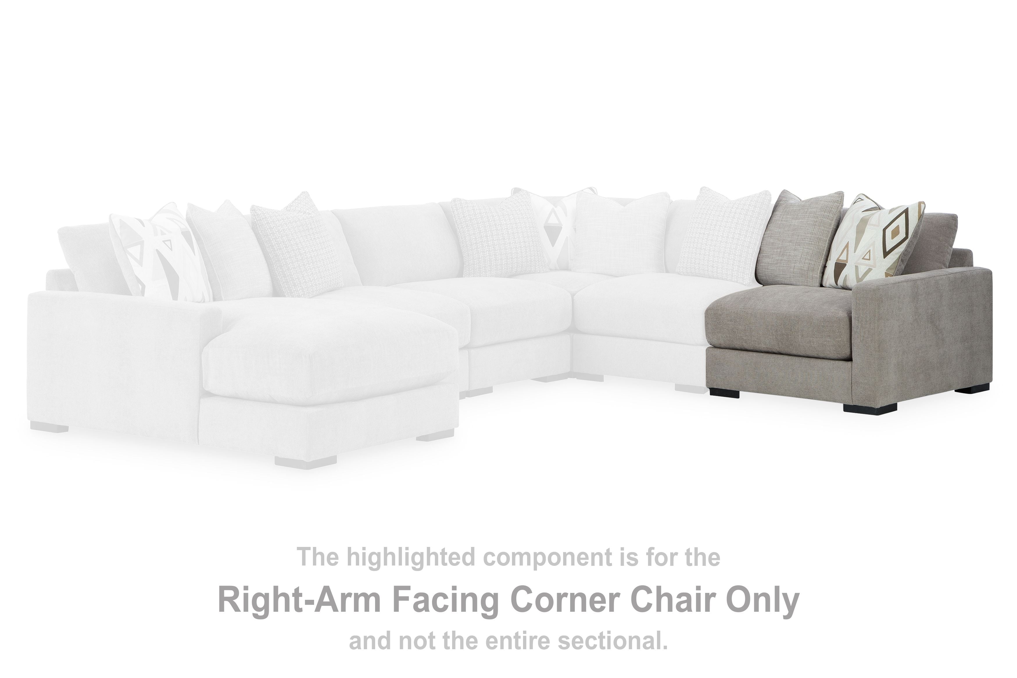 Aslan Court - Raf Corner Chair - Pebble