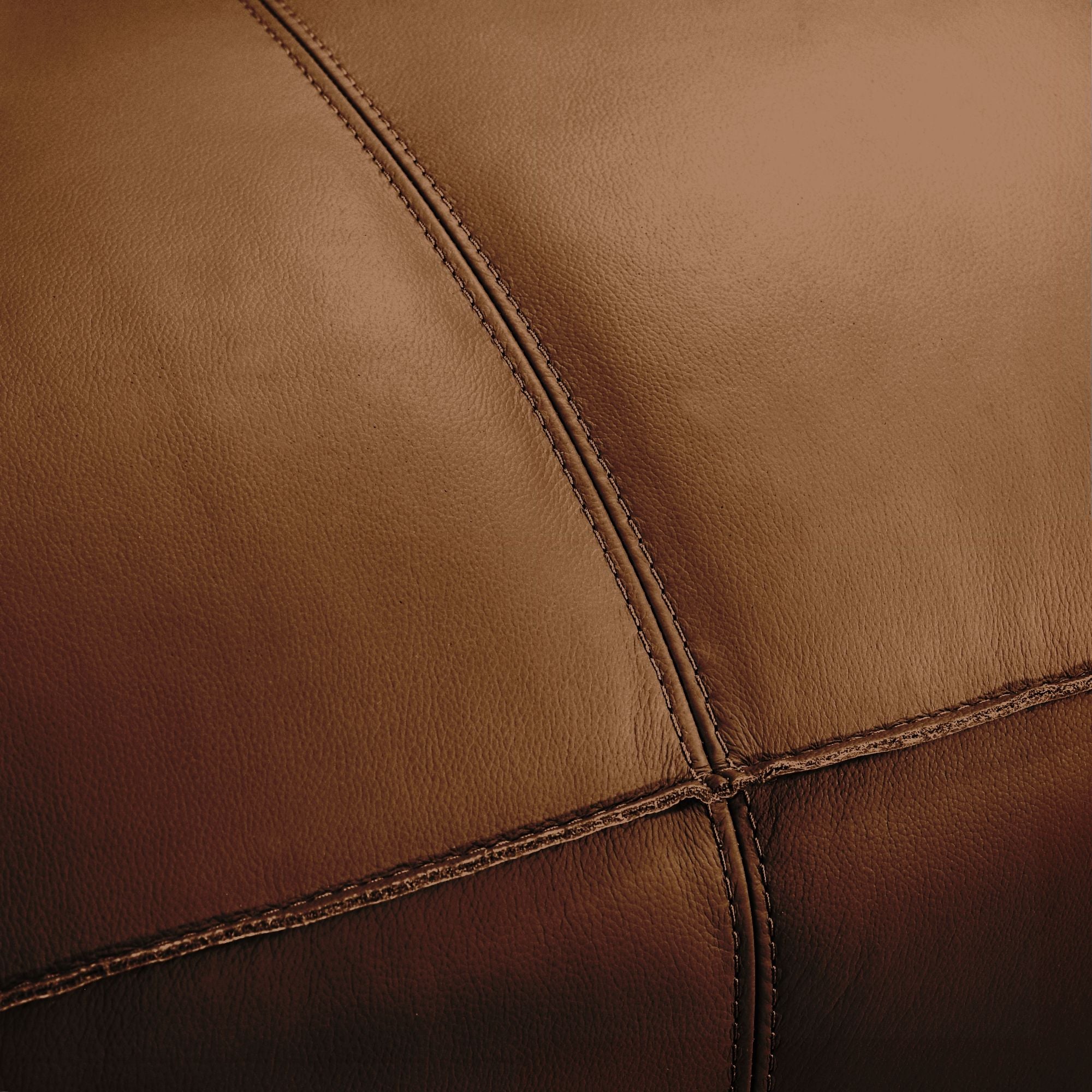 Clayton - Leather Loveseat With Track Arms