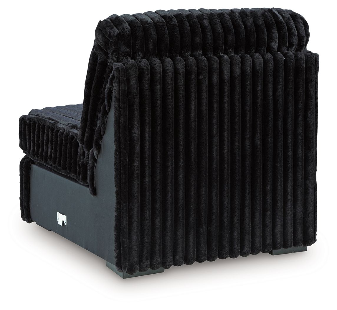 Midnight-Madness - Armless Chair - Onyx