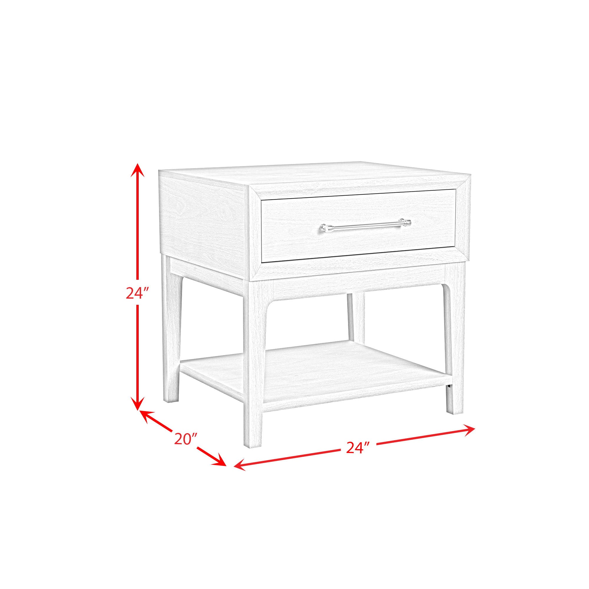 Westland - End Table - Almond