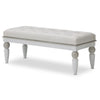 Sky Tower - Bedside Bench - Ice / Cloud White