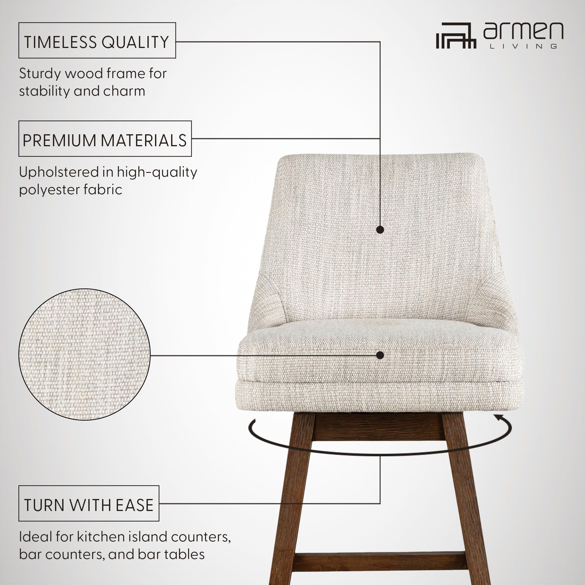 Branson - Swivel Barstool