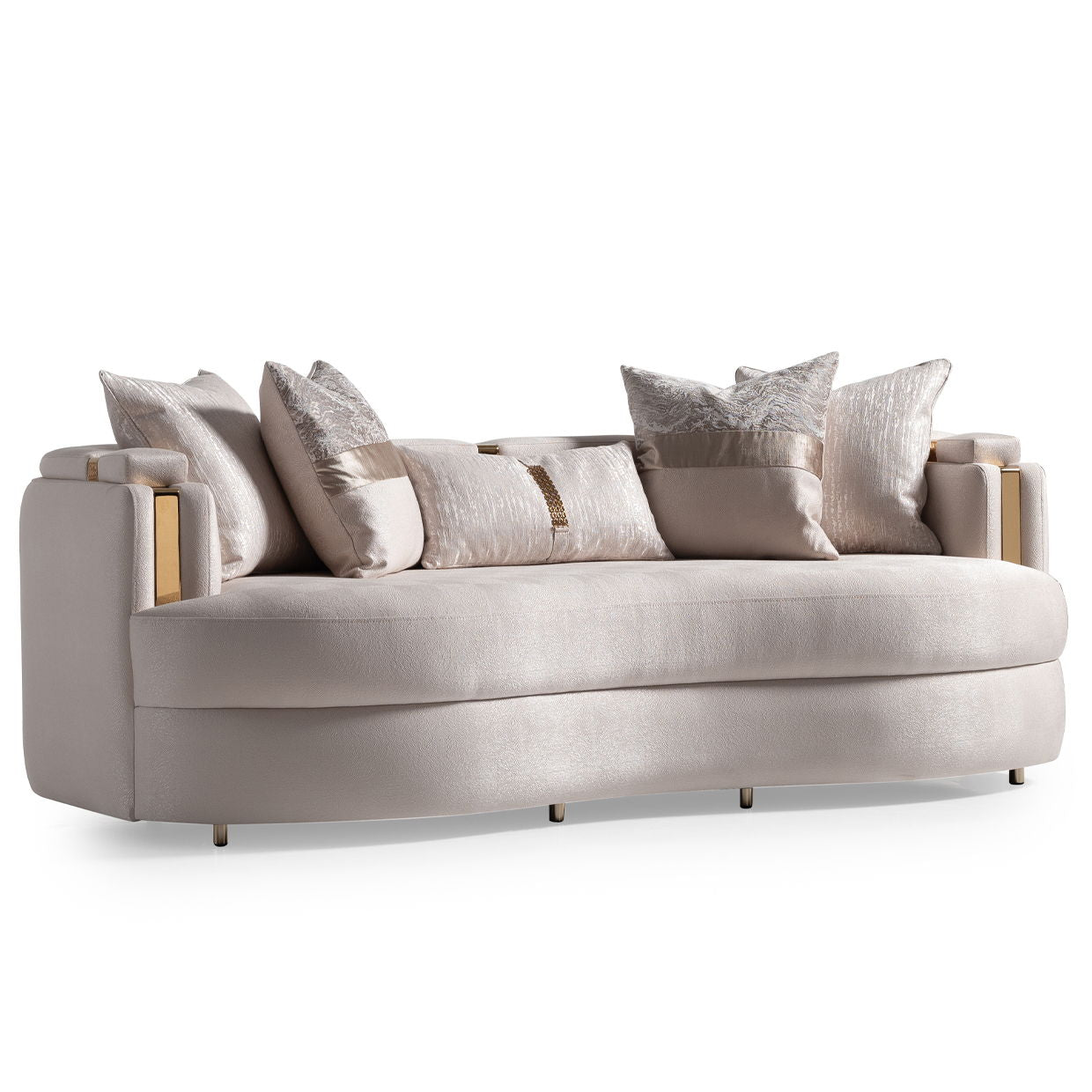 Carmela - Sofa - Almond / Gold