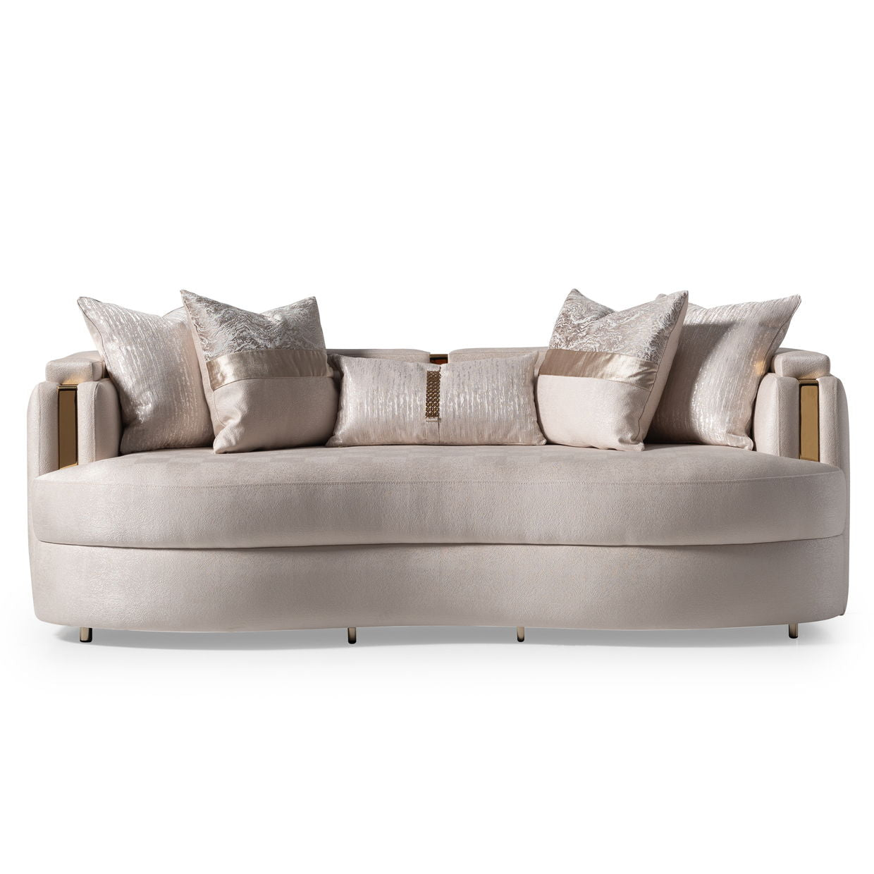 Carmela - Sofa - Almond / Gold