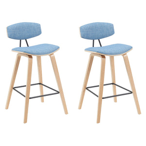 Fox - Swivel Counter Height Stool - Light Brown