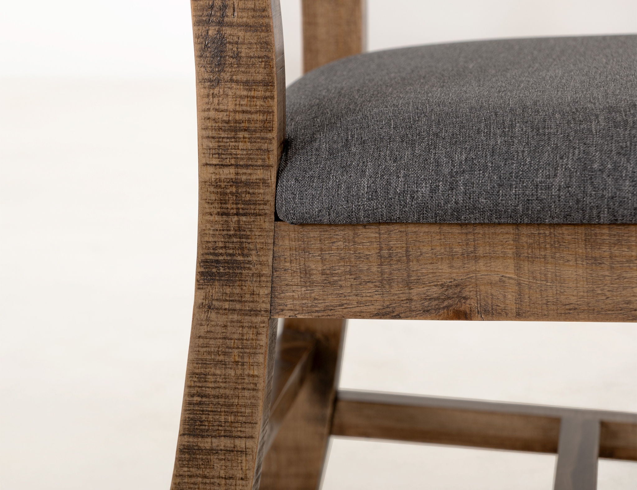 Loft - Chair With Fabric Seat (Set of 2) - Two Tone Gray / Brown