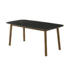 Emorie - Rectangle Wood Dining Table - Black / Walnut
