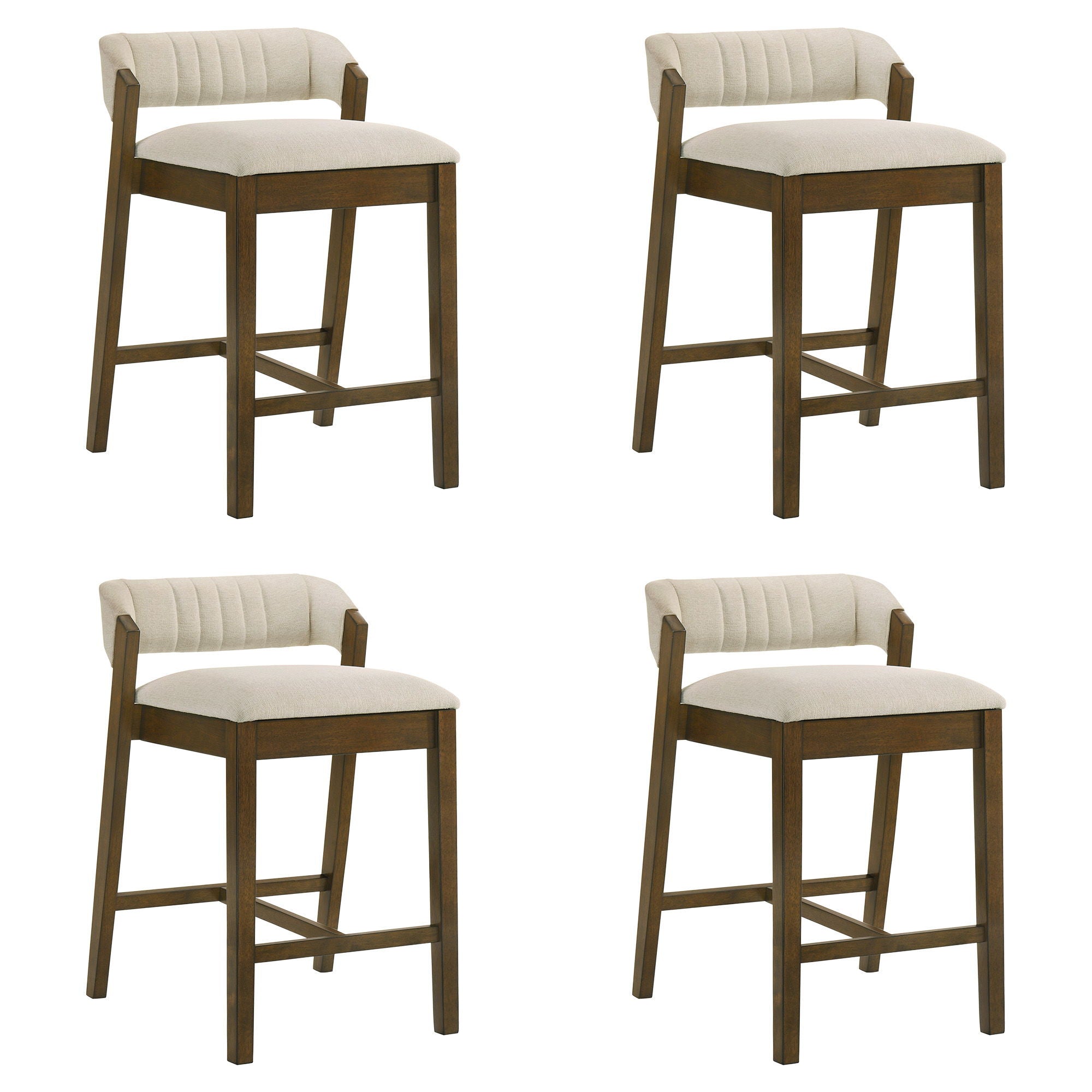 Landyn - 26" Sepia Brown Counter Height Rubberwood Barstool