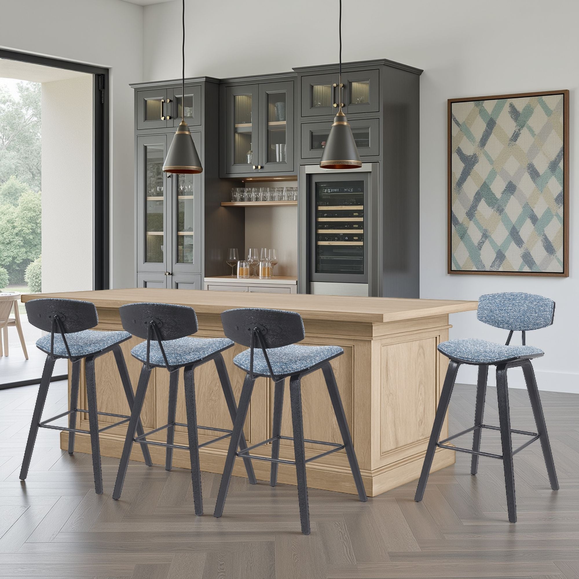 Fox - Mid-Century Modern Bar Stool