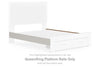 Zuraleus - Queen/King Platform Rails - White