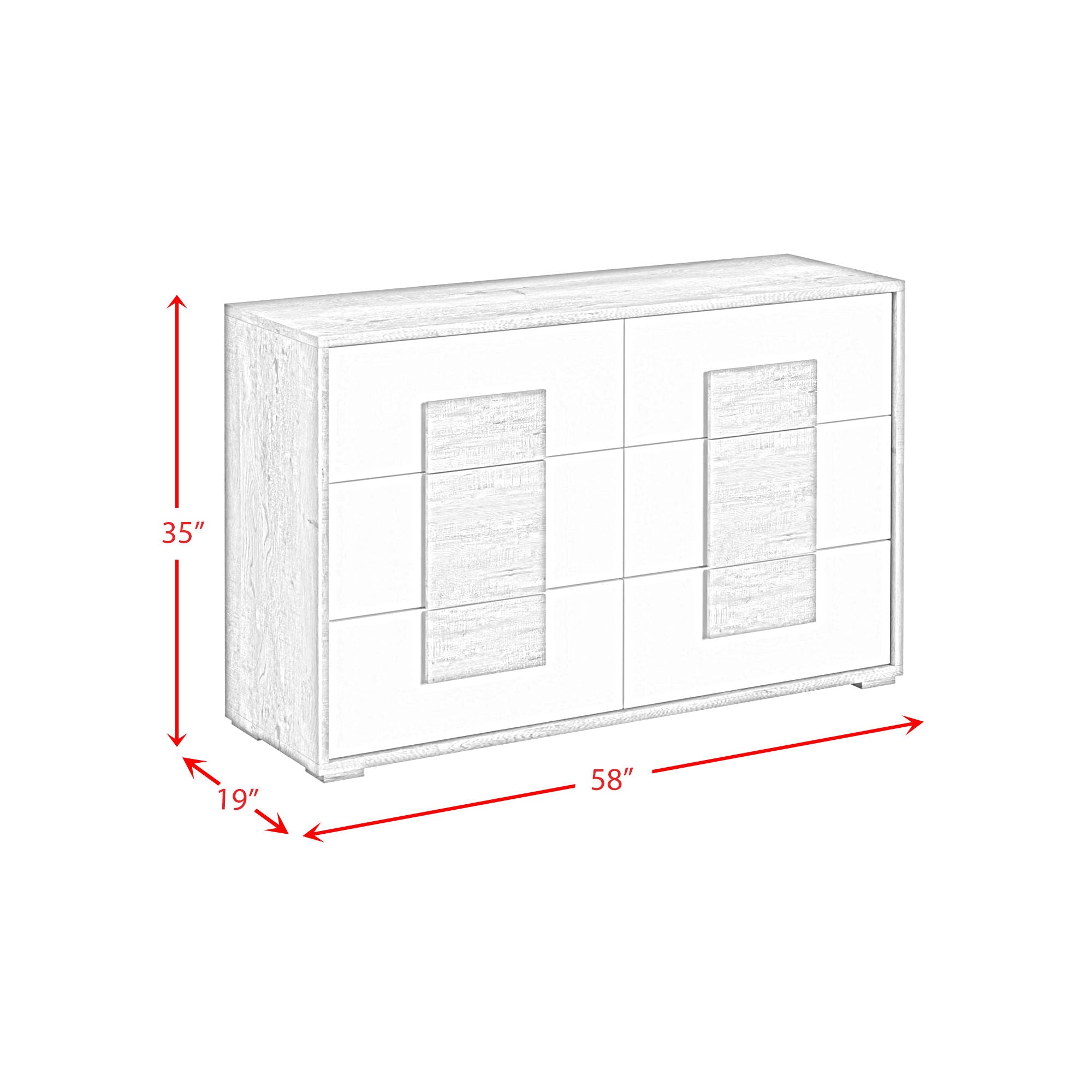 San Matteo - 6-Drawer Dresser