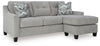 Keenelynn - Sofa Chaise - Nickel