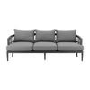 Zella - Outdoor Patio Sofa - Light Gray / Earl Gray