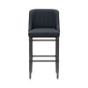 Marvin - Steel Frame Faux Leather Upholstered Bar Height Barstool