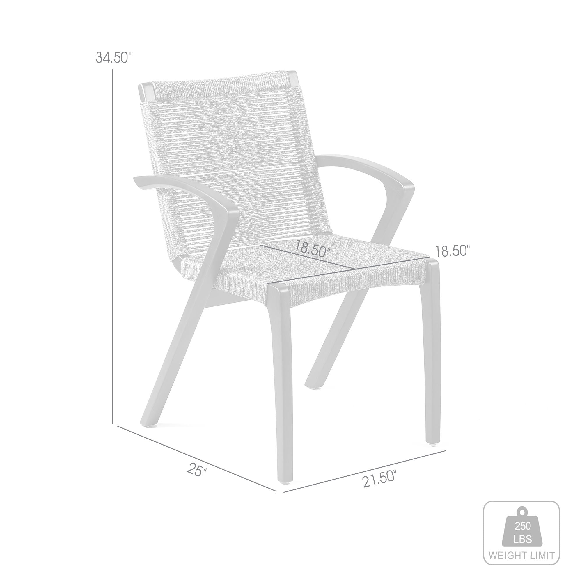 Nabila - Outdoor Wood And Rope Dining Chairs (Set of 2)