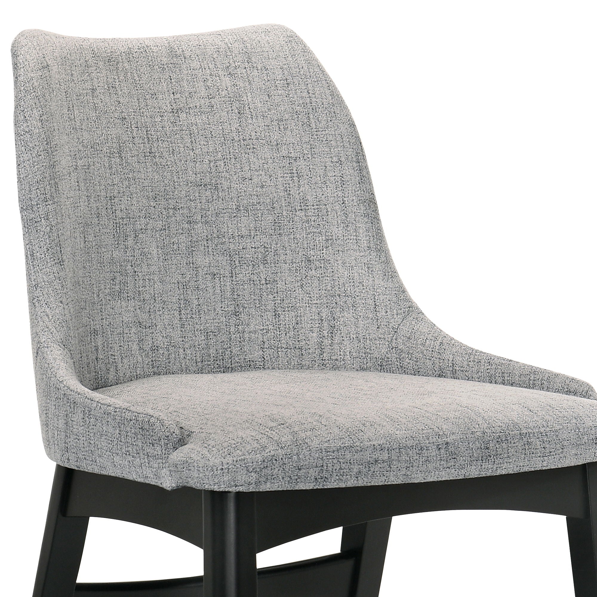 Arcadia And Azalea - Round 5 Piece Dining Set - Gray / Black