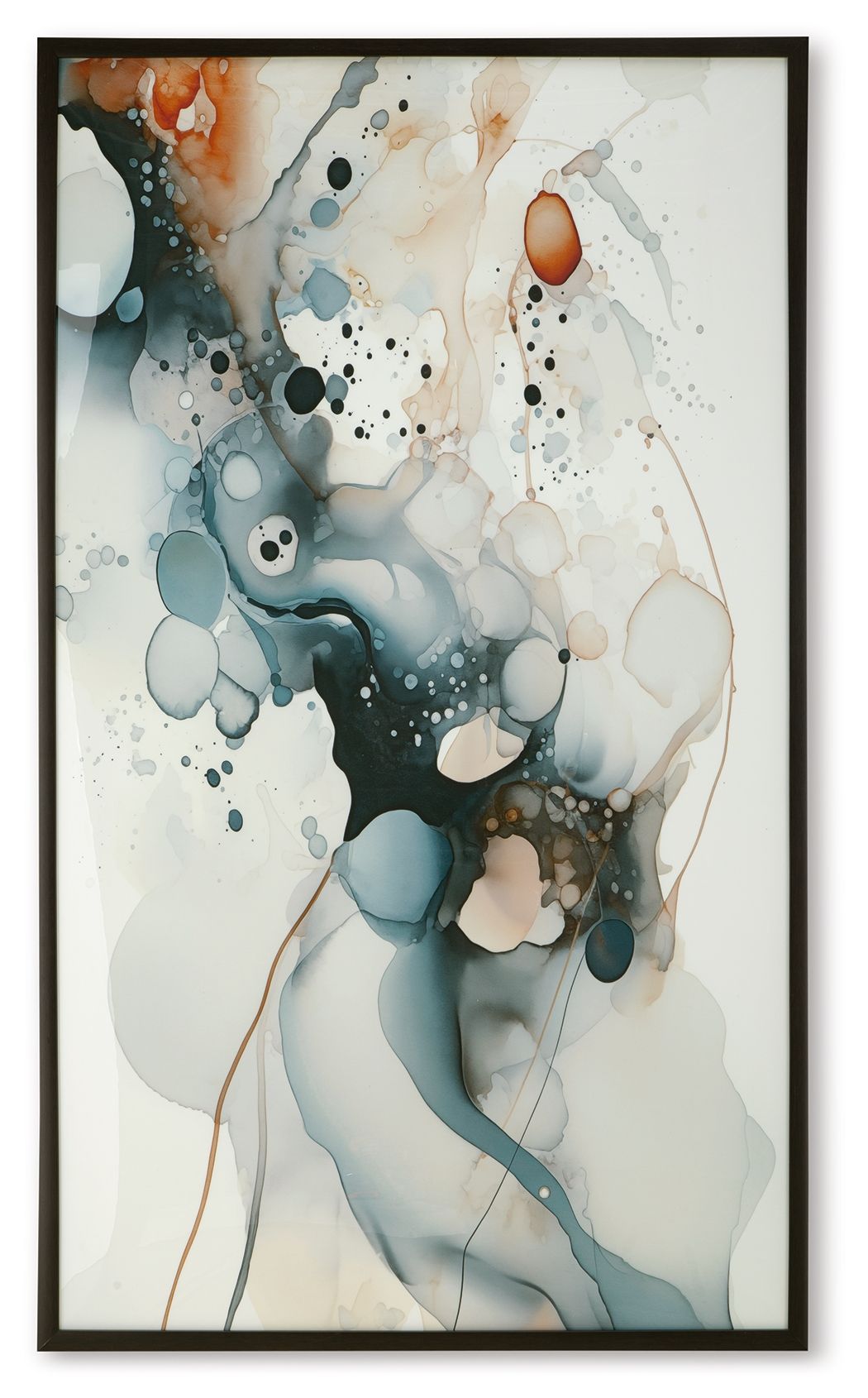 Foxenburg - Wall Art - Blue / Amber / White