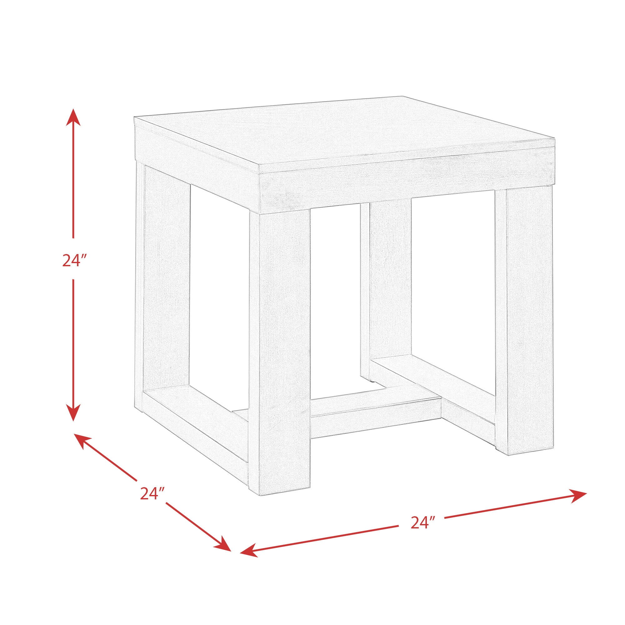 Hardy - 3 Piece Occasional Table Set (Coffee Table And Two End Tables) - Cherry