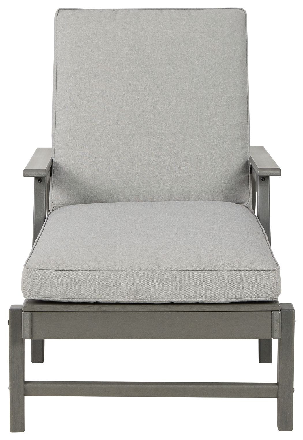 Visola - Chaise Lounge with Cushion - Gray