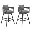 Menorca - Outdoor Patio Swivel Bar Stool Set