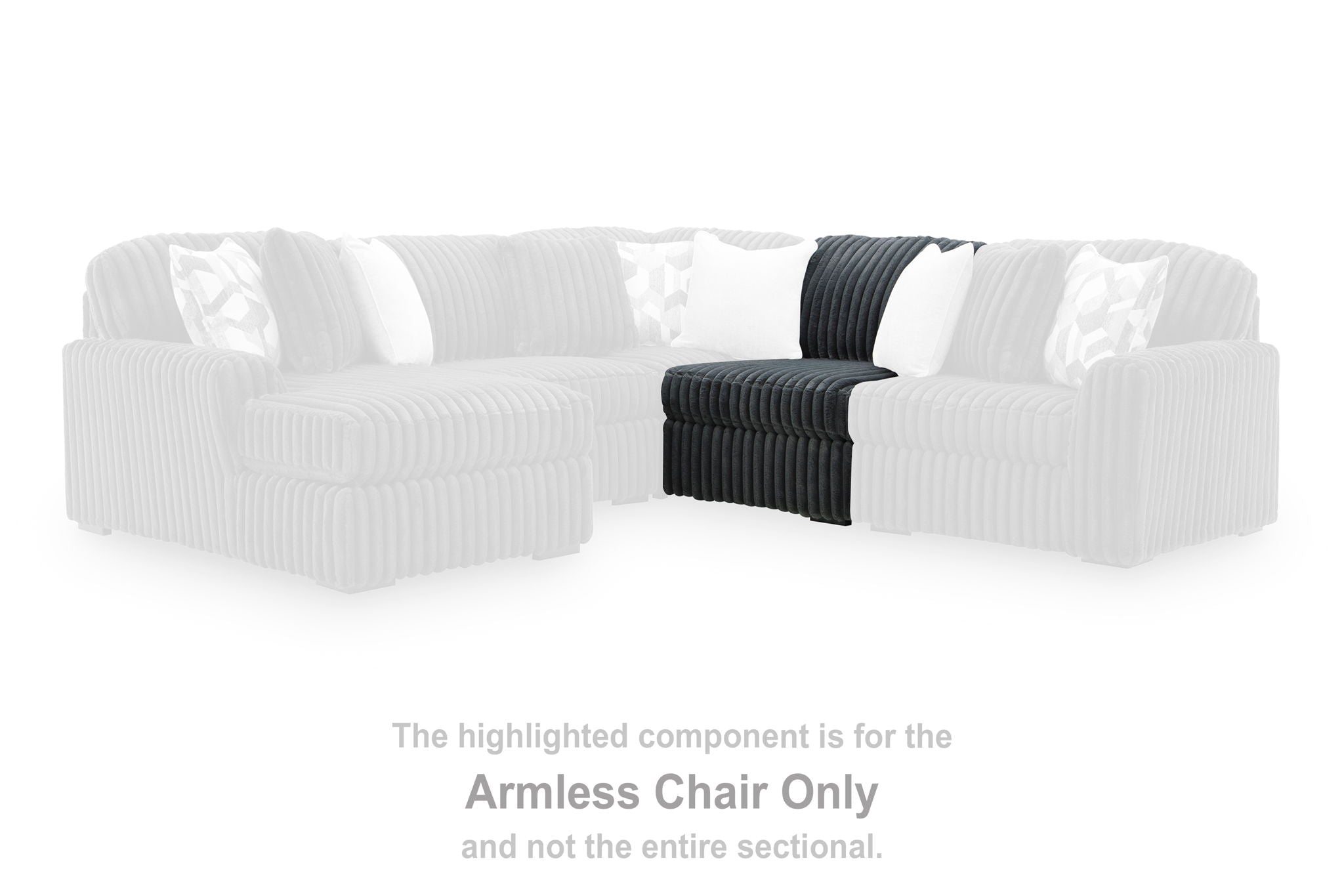 Midnight-Madness - Armless Chair - Gunmetal