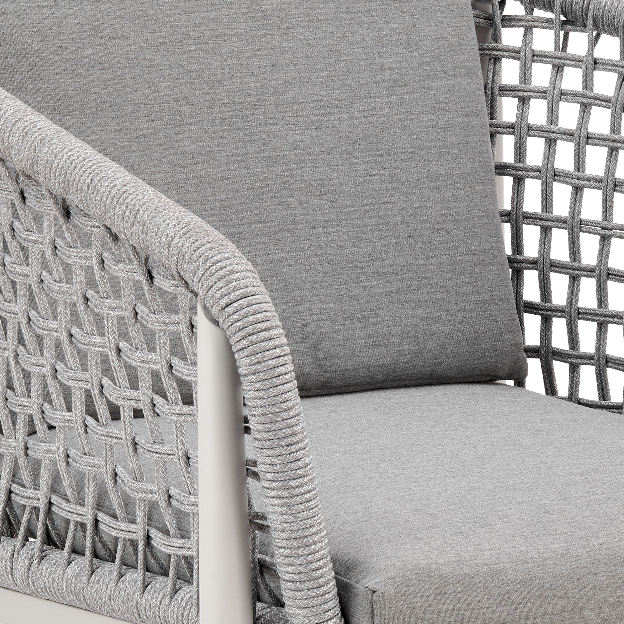 Rhodes - Outdoor Patio Dining Chair (Set of 2) - Light Gray