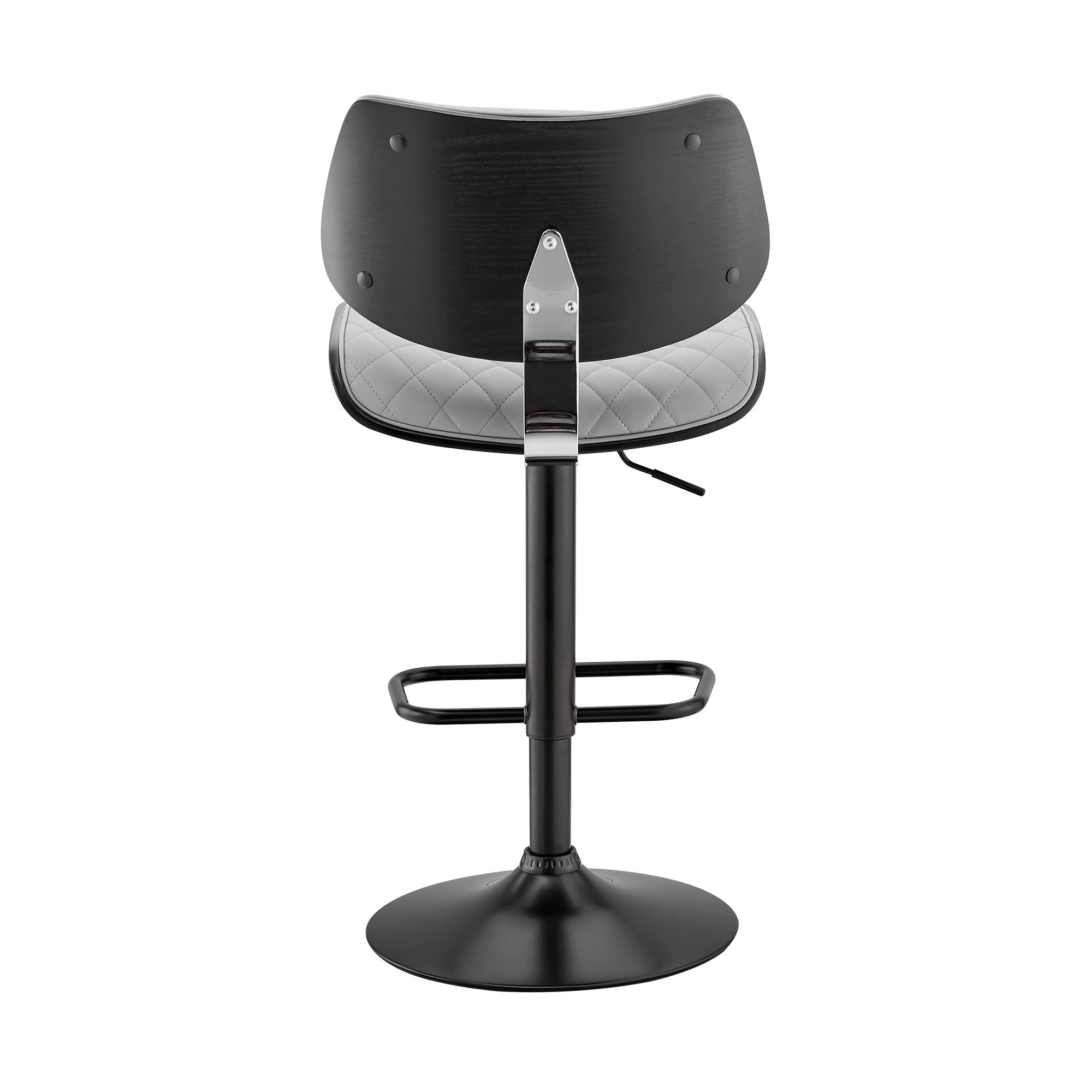 Leland - Adjustable Bar Stool - Gray / Black