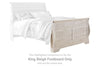 Willowton - King Sleigh Footboard - Whitewash