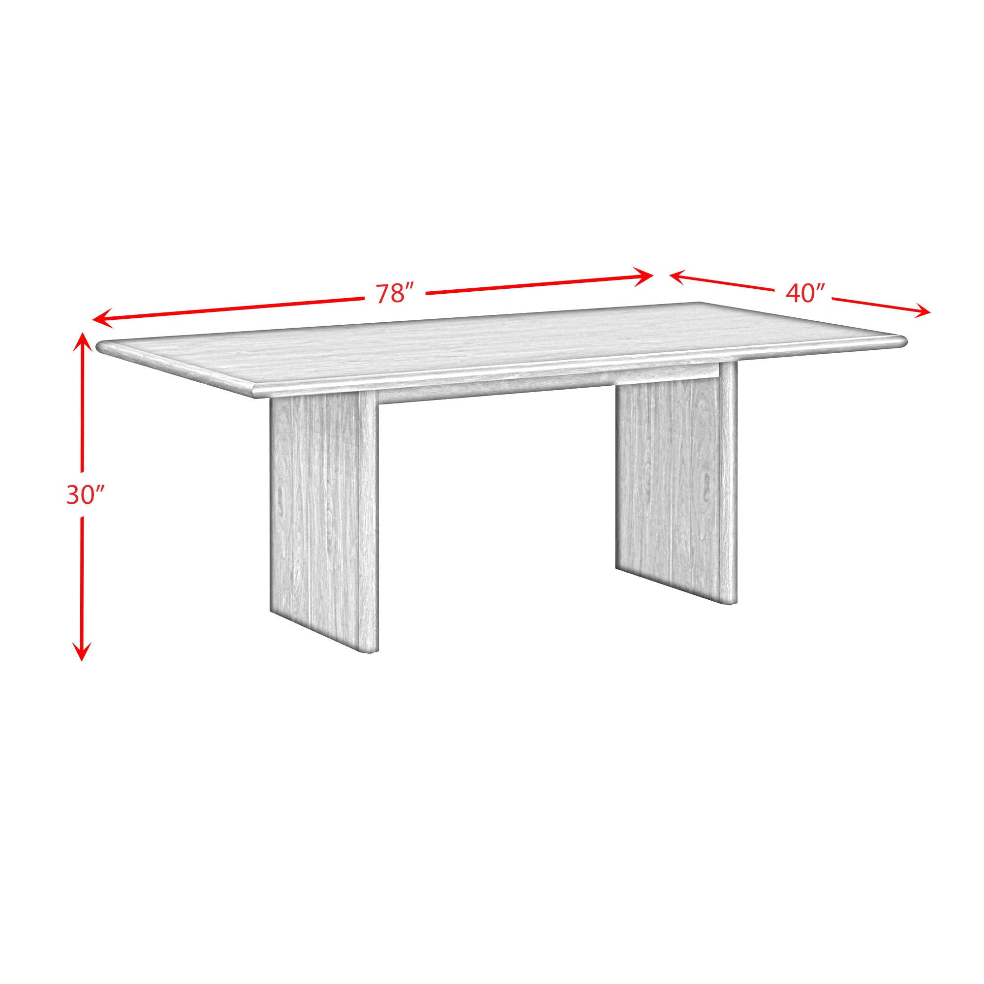 Brisbane - Dining Table - Brown