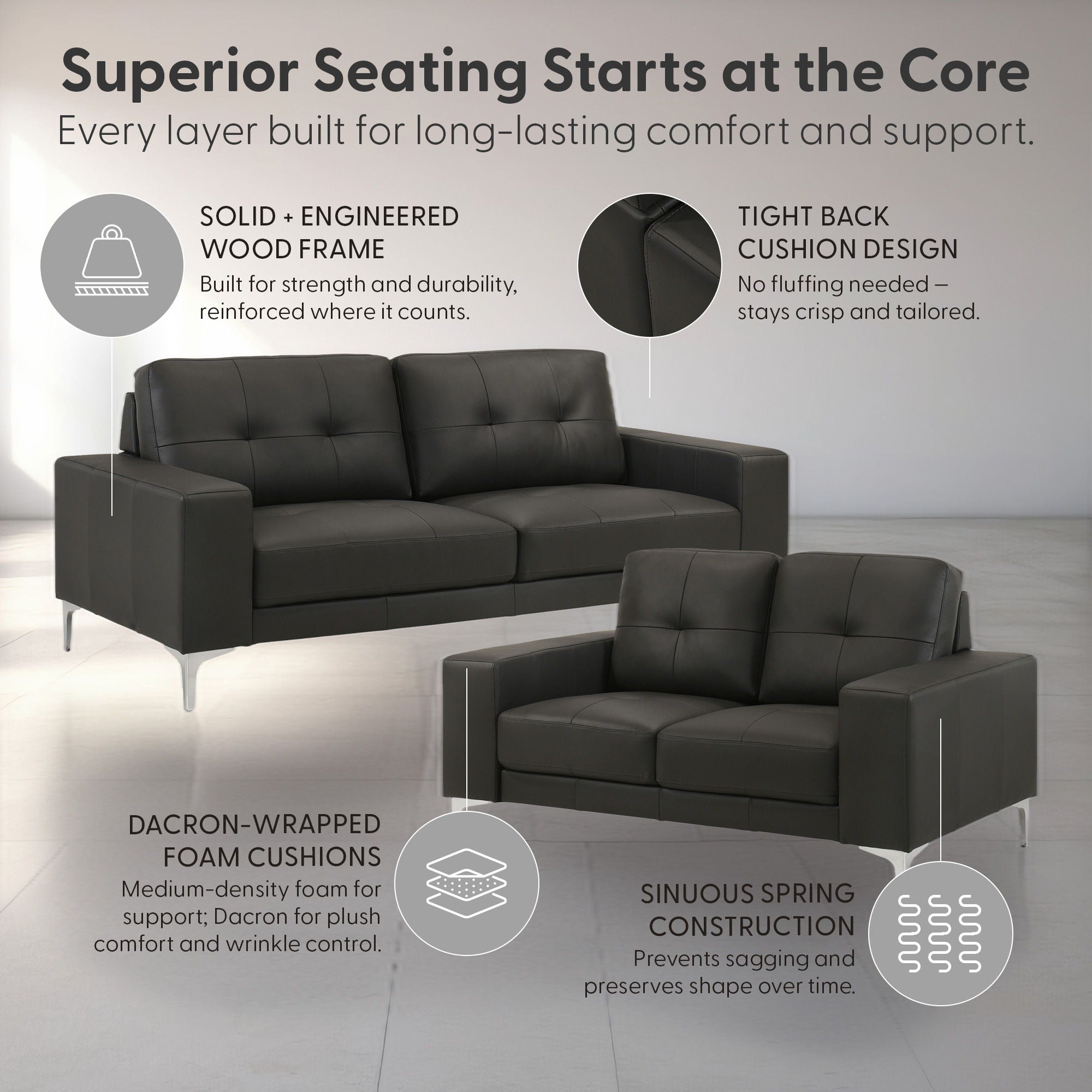 Faelin - 2-Piece Living Room Set (Sofa & Loveseat)