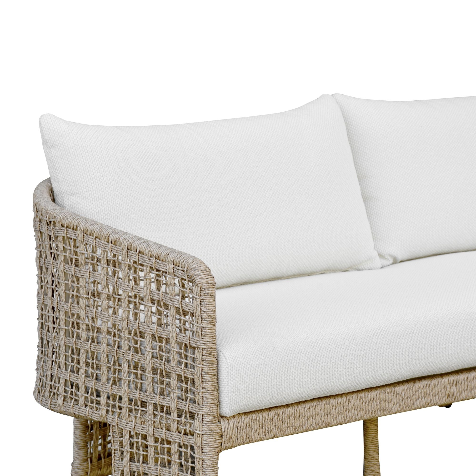 Driftbay - Outdoor Sofa - White / Natural