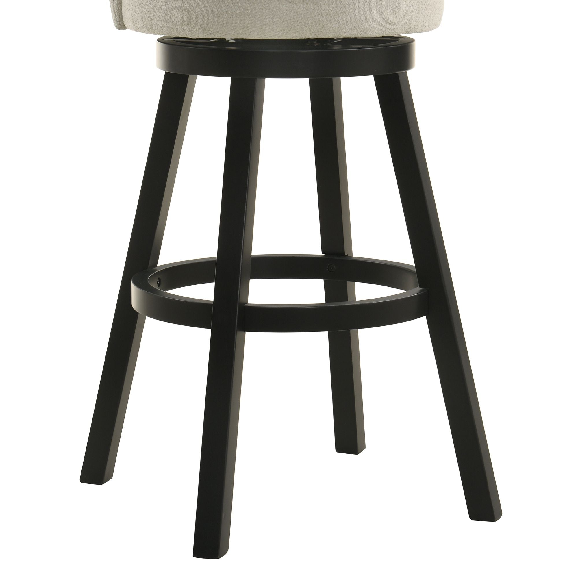 Erika - Modern Transitional Swivel Wood Bar Height Kitchen Bar Stool