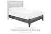 Baystorm - Full Panel Footboard w/Rails - Gray