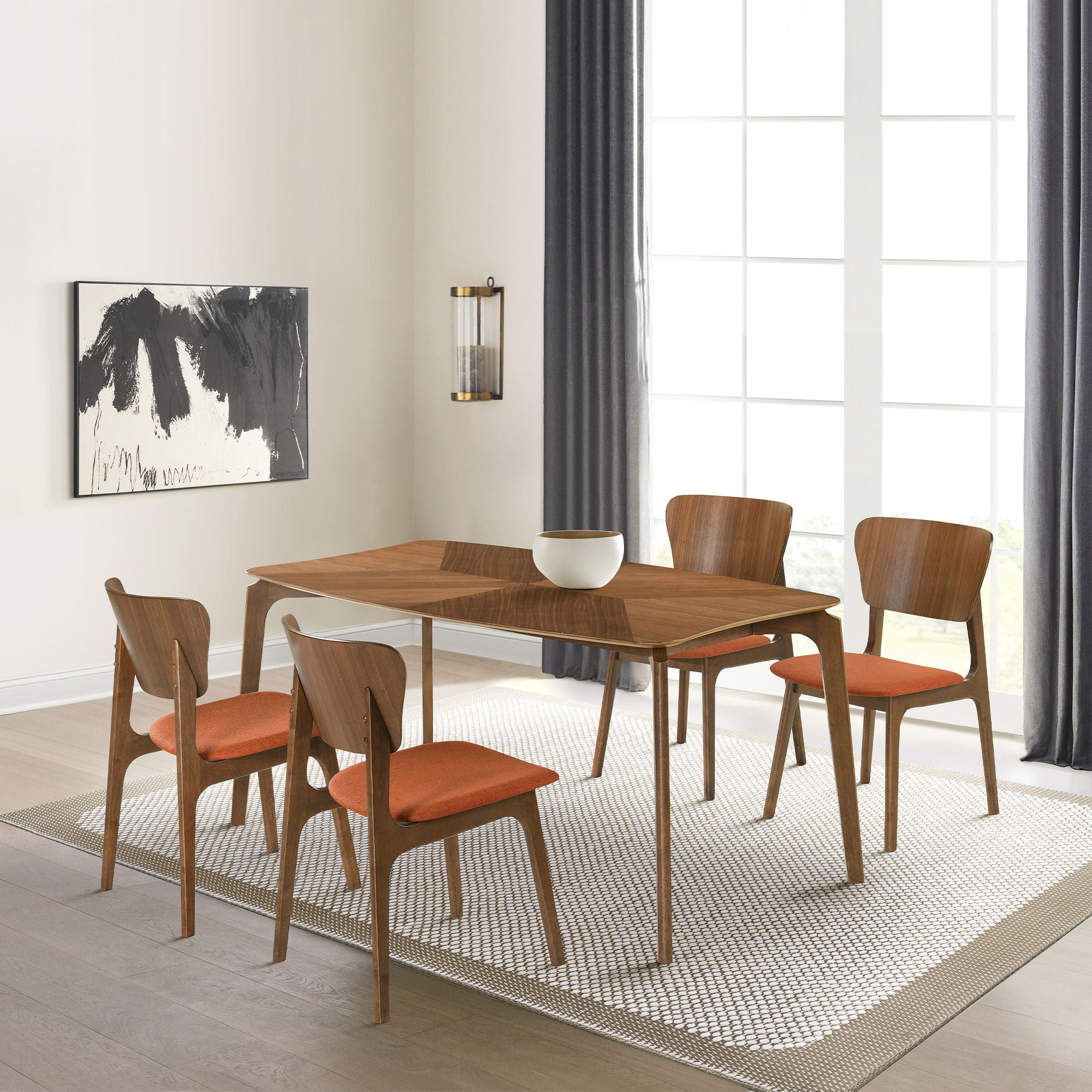 Kalia - Dining Chair With Walnut Frame