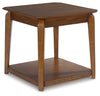 Trenmour - Square End Table - Medium Brown
