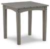 Visola - Square End Table - Gray