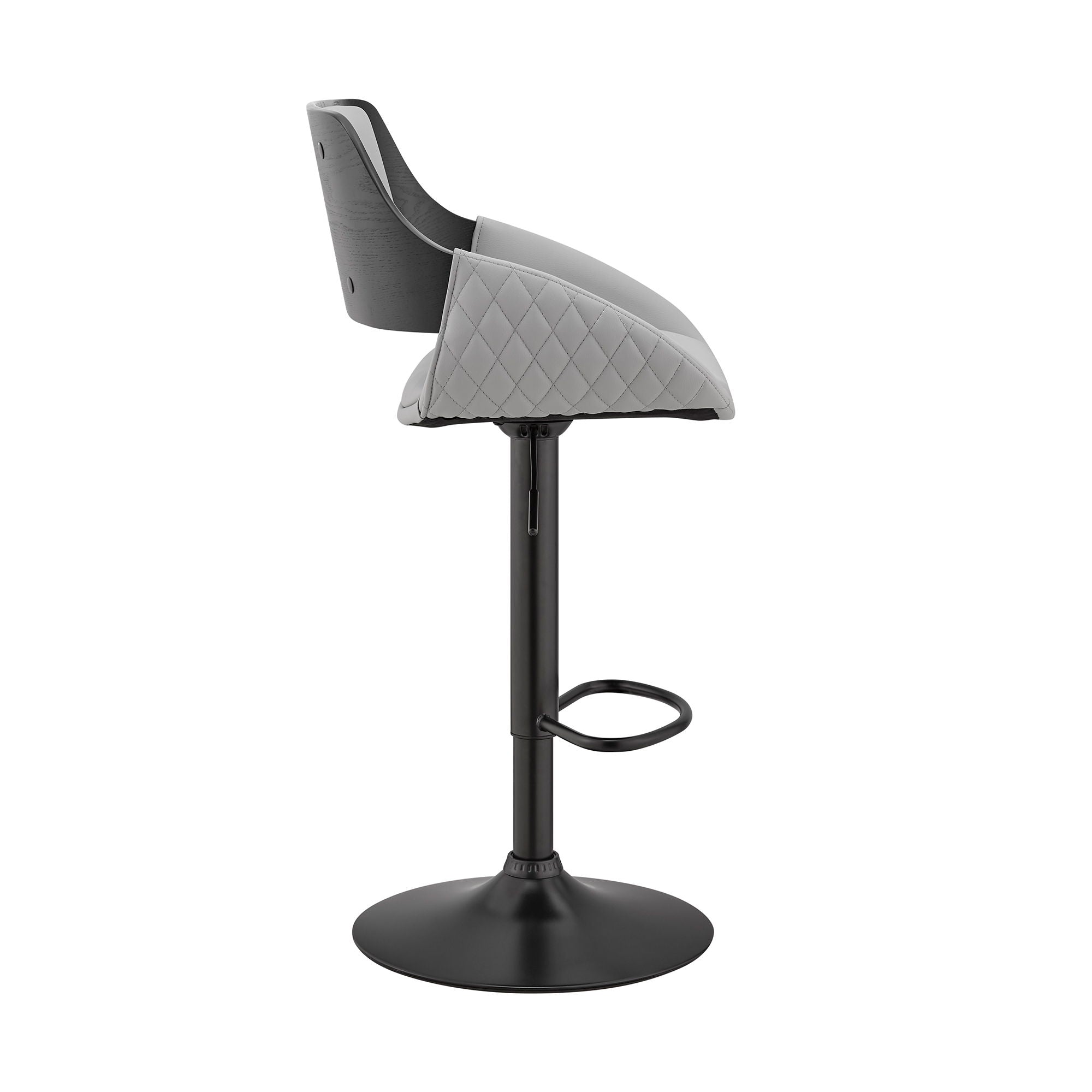 Colby - Adjustable Bar Stool - Gray / Black
