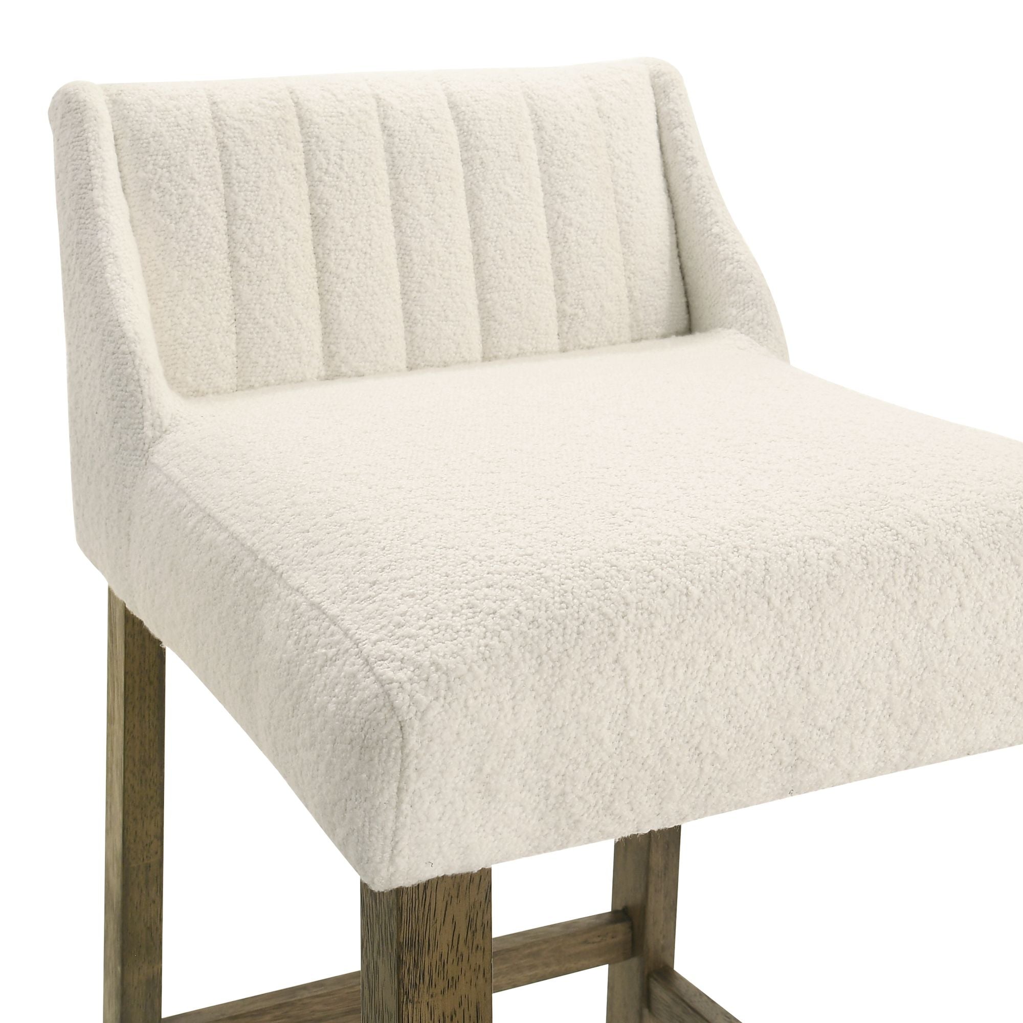 Fauna - Modern Transitional Wood Counter Height Kitchen Bar Stool