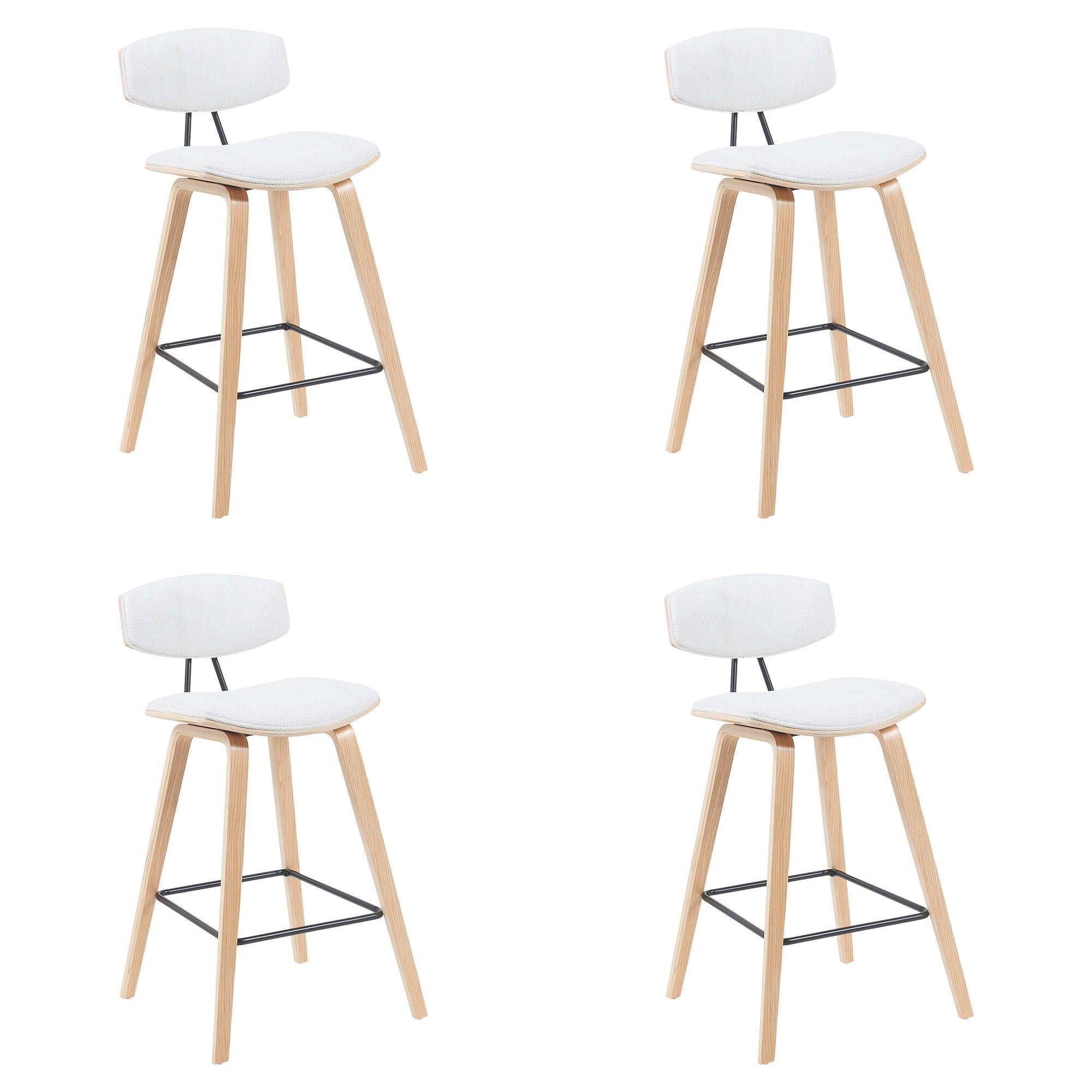 Fox - Swivel Bar Height Stool - Light Brown