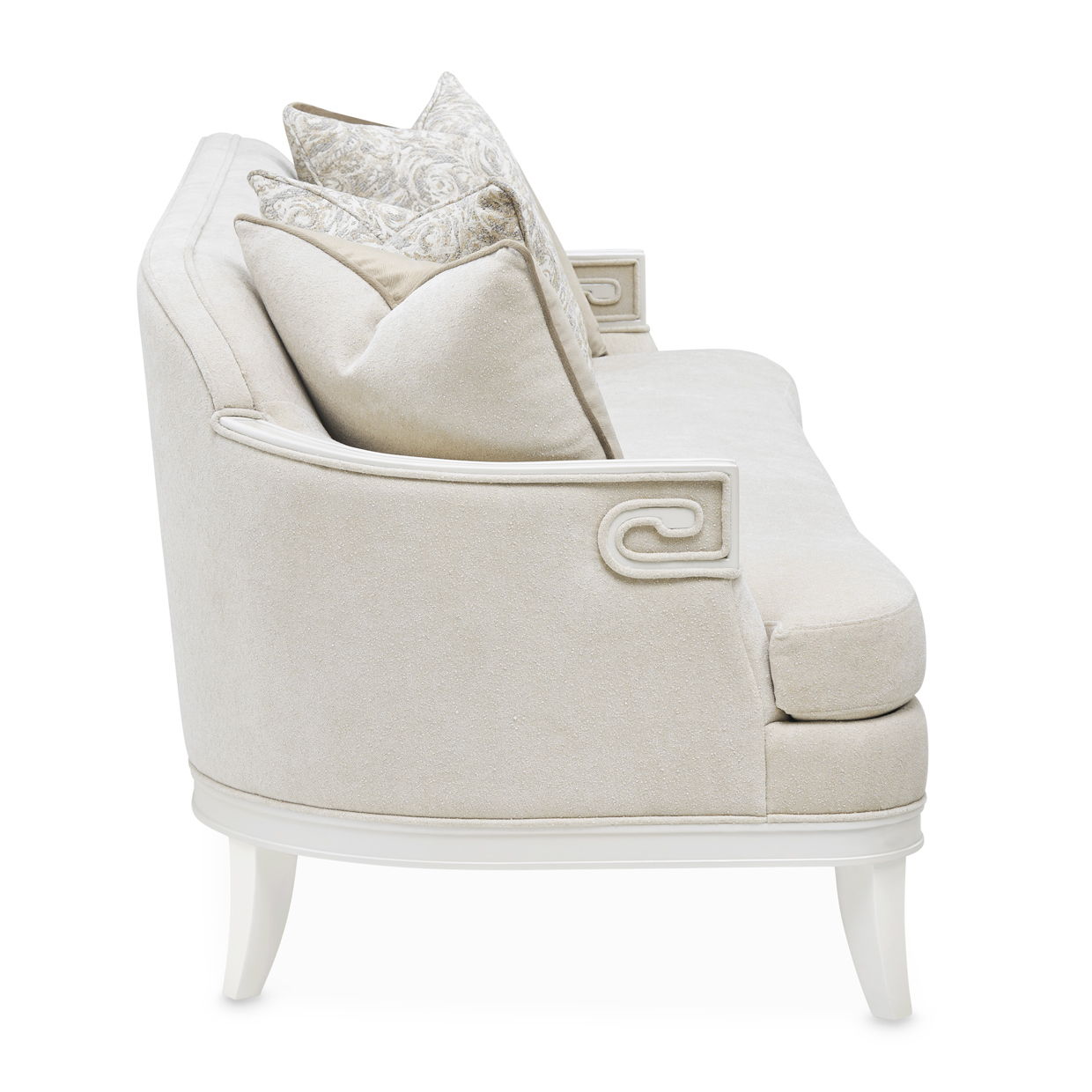 La Marisia - Chenille Sofa - Tranquil / Creamy Pearl