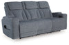 Studio Cave - Power Reclining Sofa - Steel