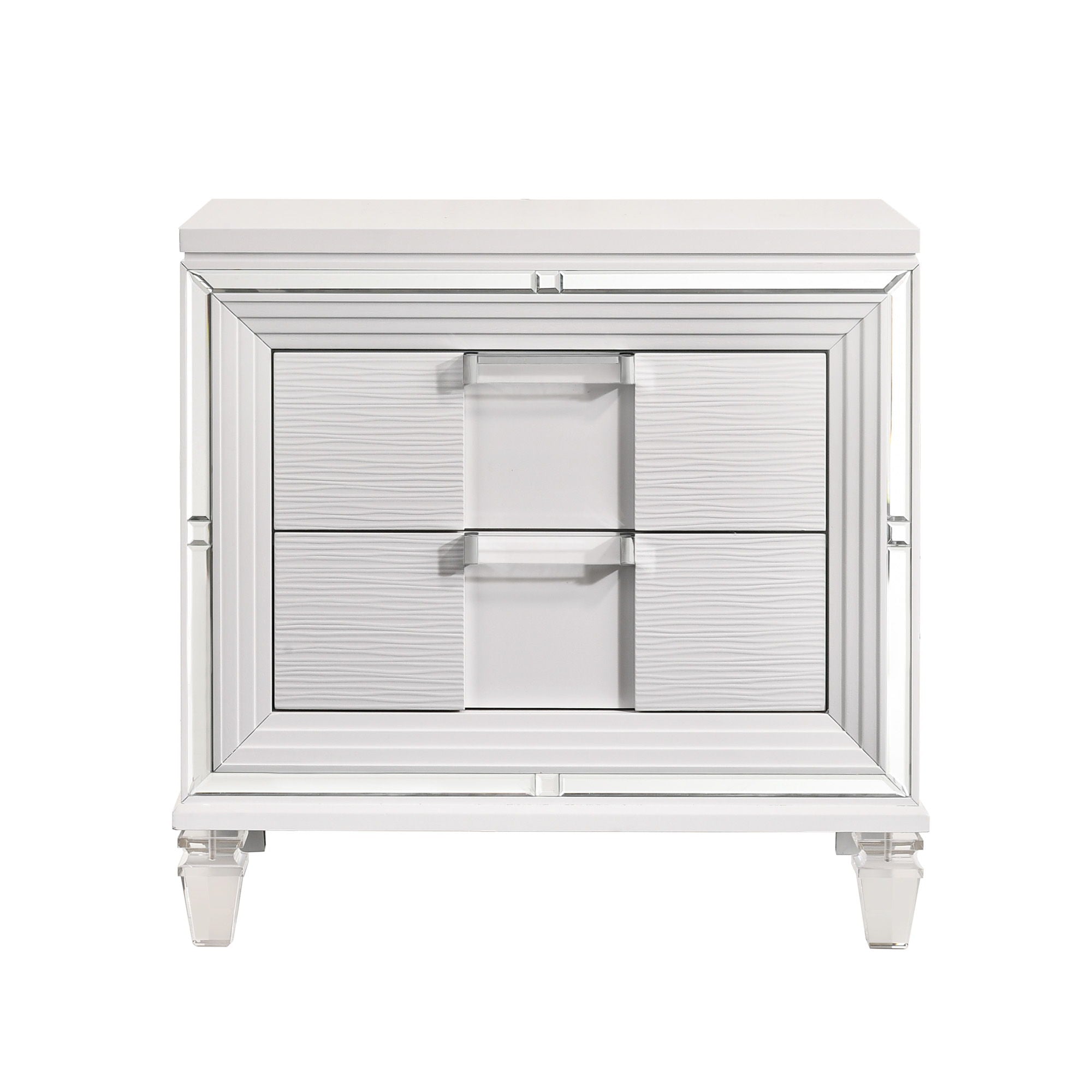 Twenty Nine - Nightstand With USB - White