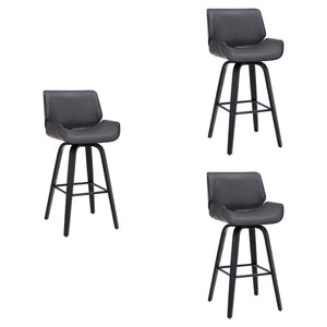Tyler - 26" Counter Height Swivel Bar Stool With Black Frame