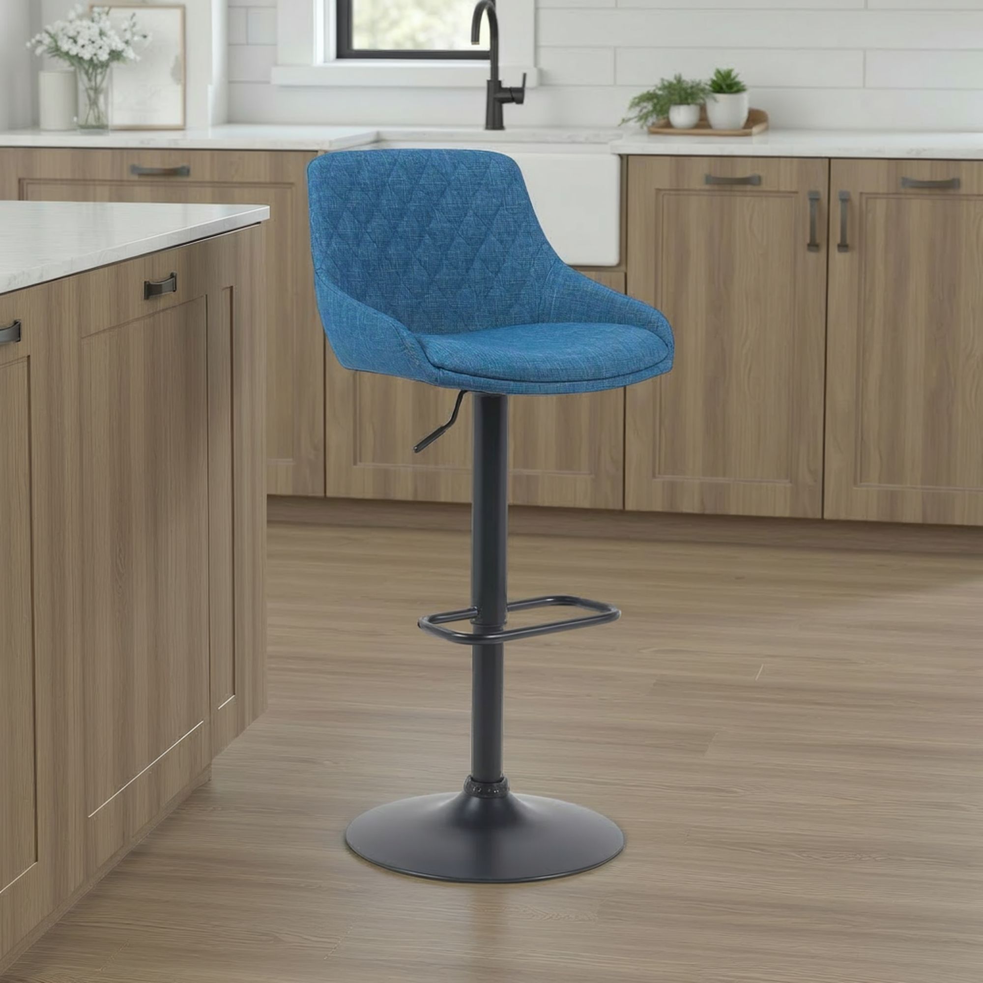 Anibal - Adjustable Height Swivel Bar Stool